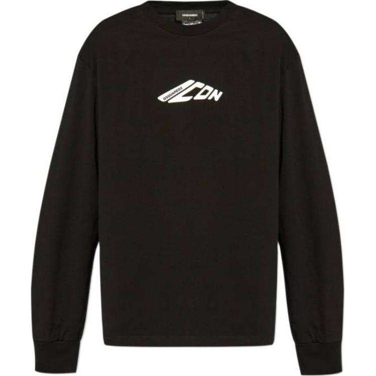 DSQUARED 2 Dsquared2 Logo Printed Long Sleeved T Shirt
