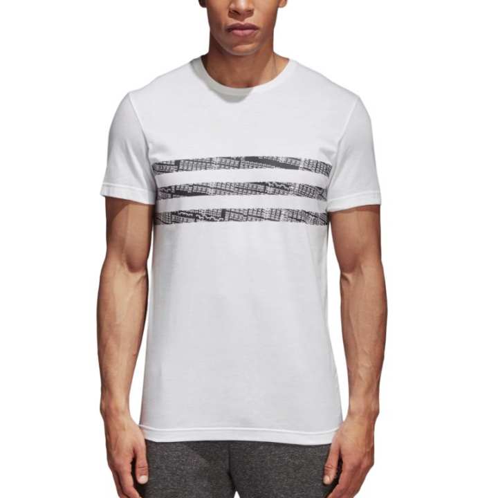 Adidas Adidas T Shirts Men's White Crew Neck Moderate