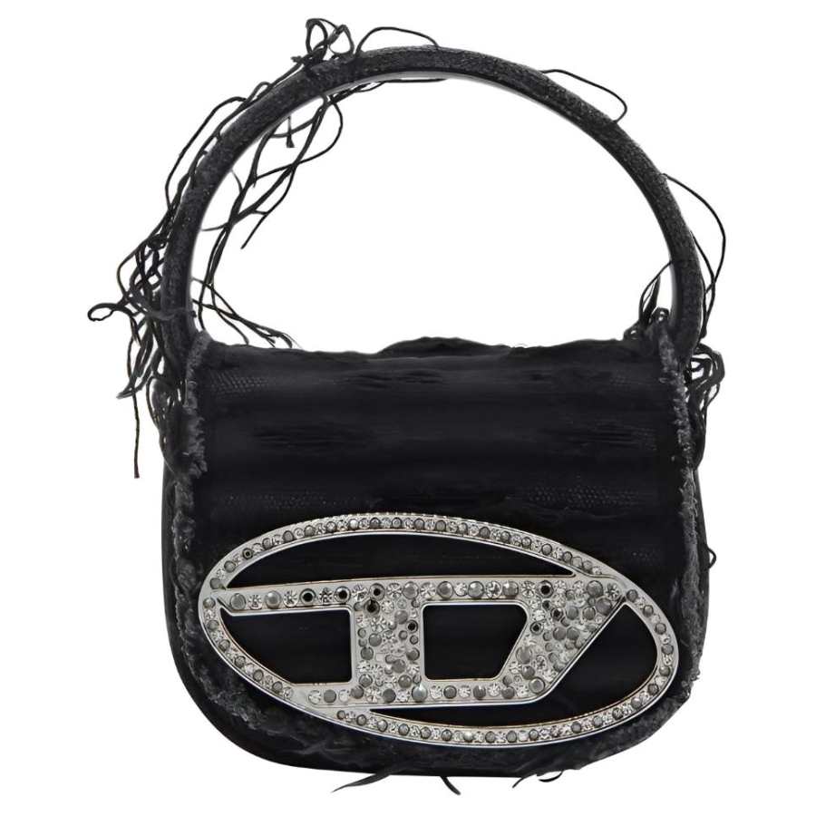 DIESEL DIESEL 1Dr Xs Embellished Distressed Mini Tote Bag