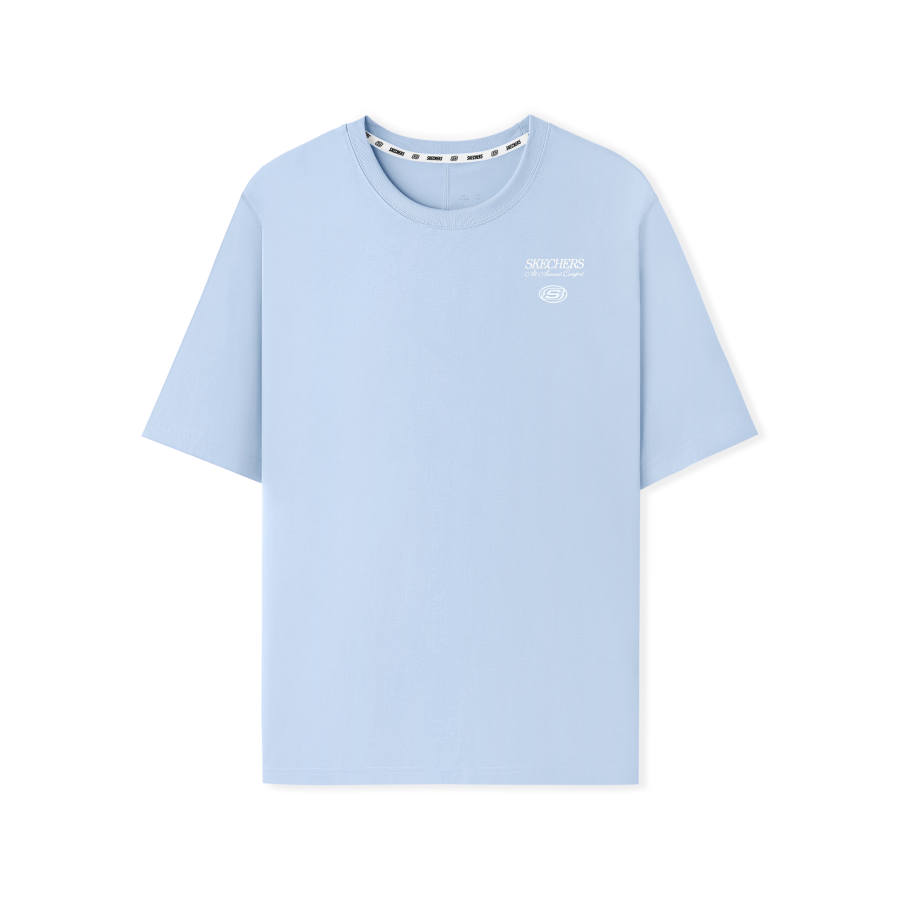 Skechers Sports Life Collection T Shirt Unisex Xenon Gas Blue