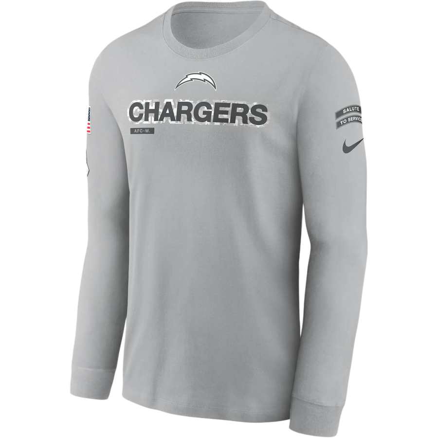 Nike Nike Los Angeles Chargers Salute To Service Mascot Edge Legend Men's Nike Nfl Long Sleeve T Shirt