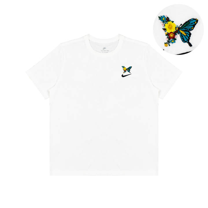 Nike Nike T Shirts Unisex White Crew Neck Moderate Straight Fit
