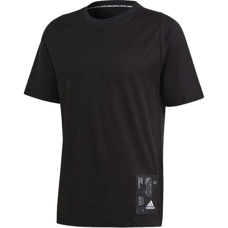 Adidas Adidas T Shirts Men's Black Crew Neck Moderate