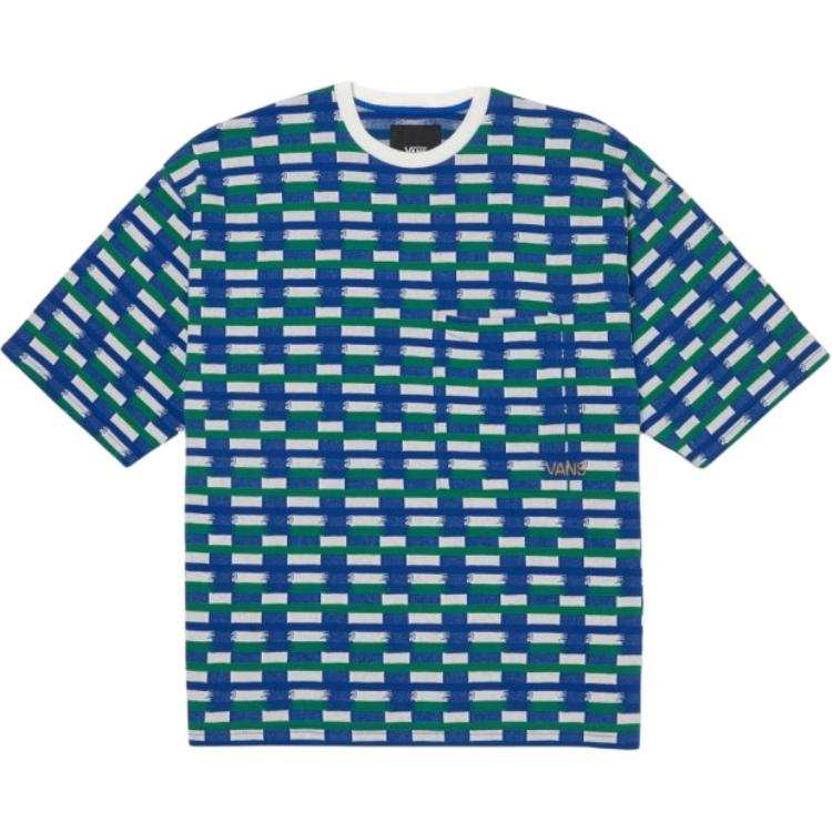 Vans Vans T Shirts Men's Blue Crew Neck Moderate