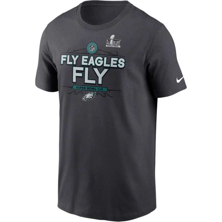 Nike Nike NFL Philadelphia Eagles Super Bowl LIX Bound Local T Shirt Men's Anthracite