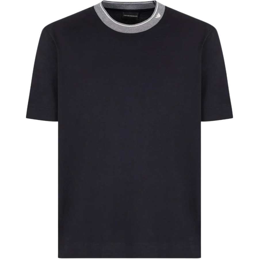 EMPORIO ARMANI Stripe detailed T shirt