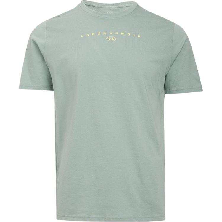 Under Armour Stacked SS25 T Shirt Men's Lime Green