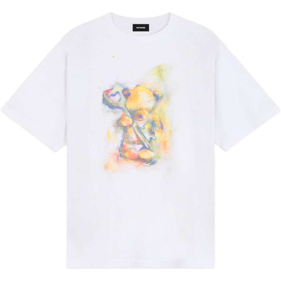 WE11DONE WE11DONE FW24 T Shirt Unisex Bright White
