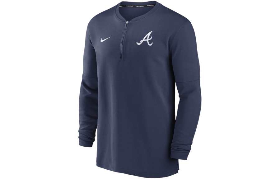 Nike Nike Atlanta Braves Authentic Collection Game Time Men's Nike Dri FIT Mlb 1/2 Zip Long Sleeve Top