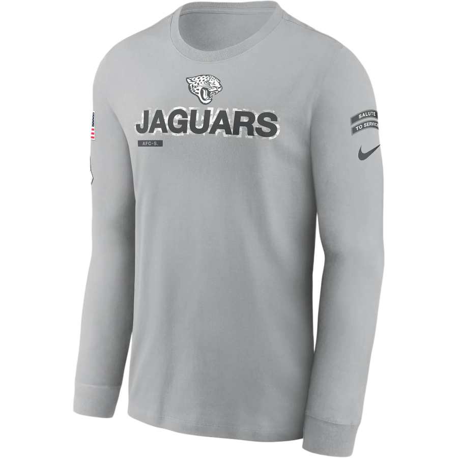 Nike Nike Jacksonville Jaguars Salute To Service Mascot Edge Legend Men's Nike Nfl Long Sleeve T Shirt