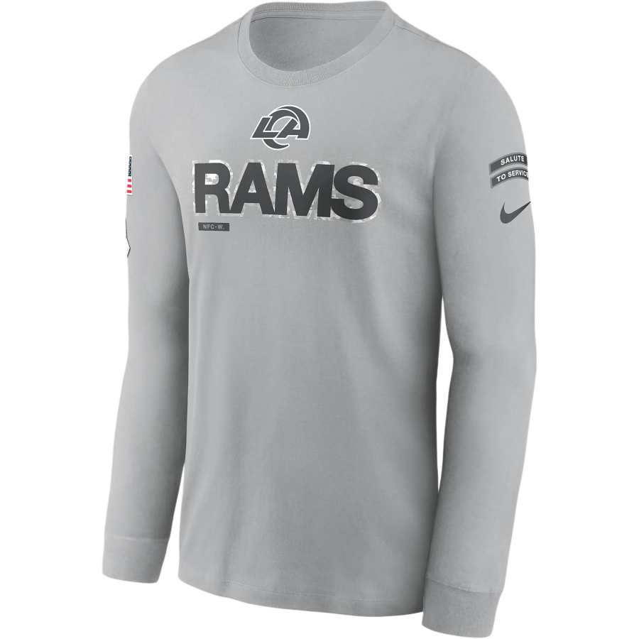 Nike Nike Los Angeles Rams Salute To Service Mascot Edge Legend Men's Nike Nfl Long Sleeve T Shirt