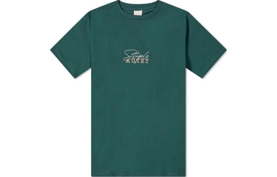 AUTRY X Jeff Staple Logo embroidered T shirt