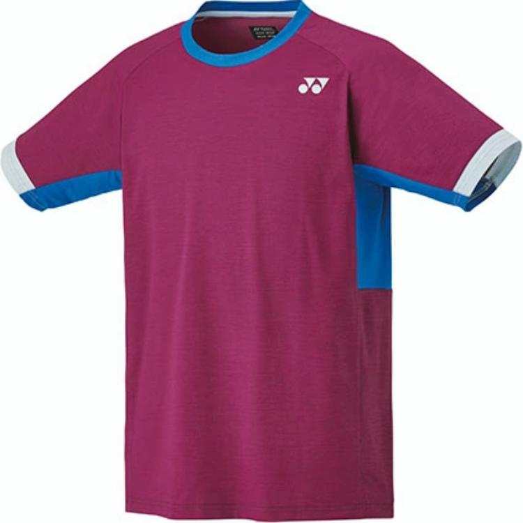 YONEX T Shirts Unisex Dark Red Crew Neck Moderate Straight Fit