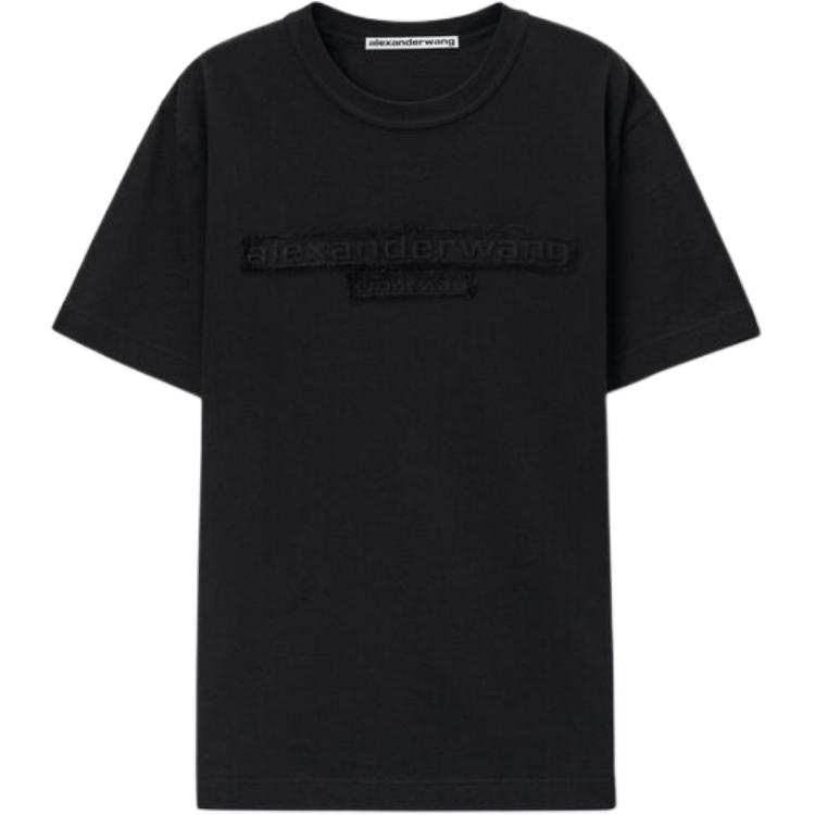 Alexander Wang Alexander Wang Distressed Logo Short Sleeve Tee