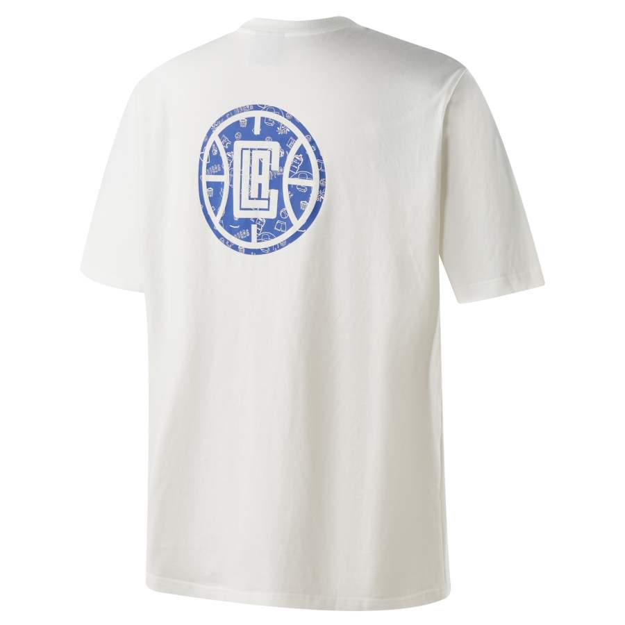 NBA T Shirts Unisex White Crew Neck Moderate Straight Fit
