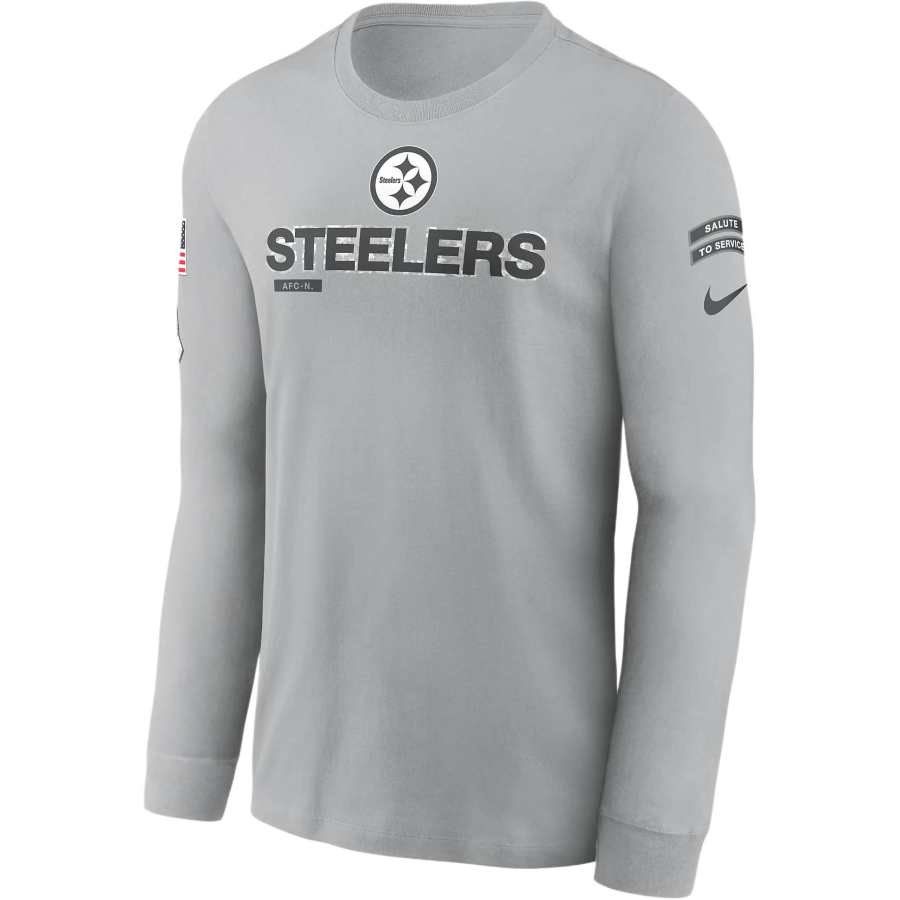 Nike Nike Pittsburgh Steelers Salute To Service Mascot Edge Legend Men's Nike Nfl Long-Sleeve T-Shirt
