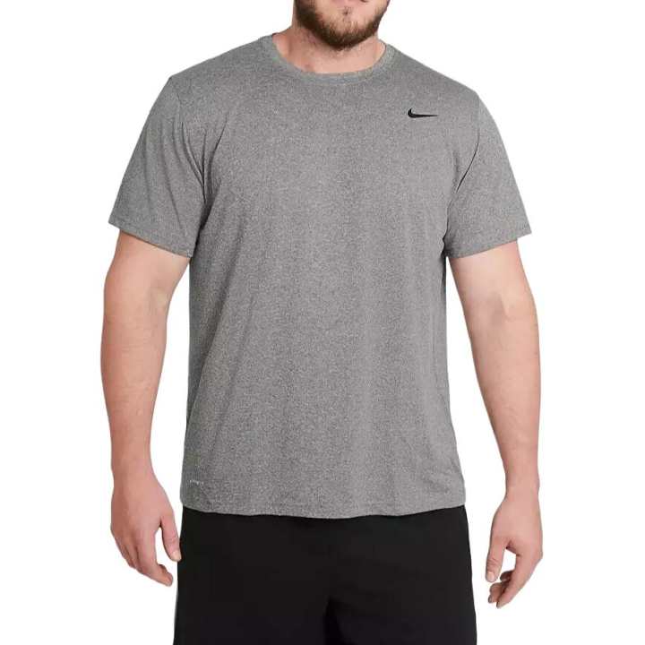 Nike Nike T Shirts Men's Gray Crew Neck Moderate
