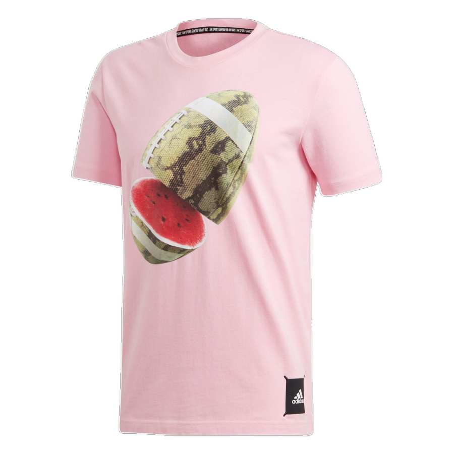 Adidas Adidas T Shirts Men's Pink Crew Neck Moderate