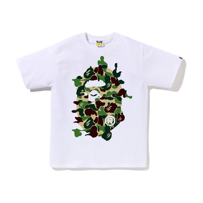 A BATHING APE Bape Abc Camo Rebuild Big Ape Head Tee