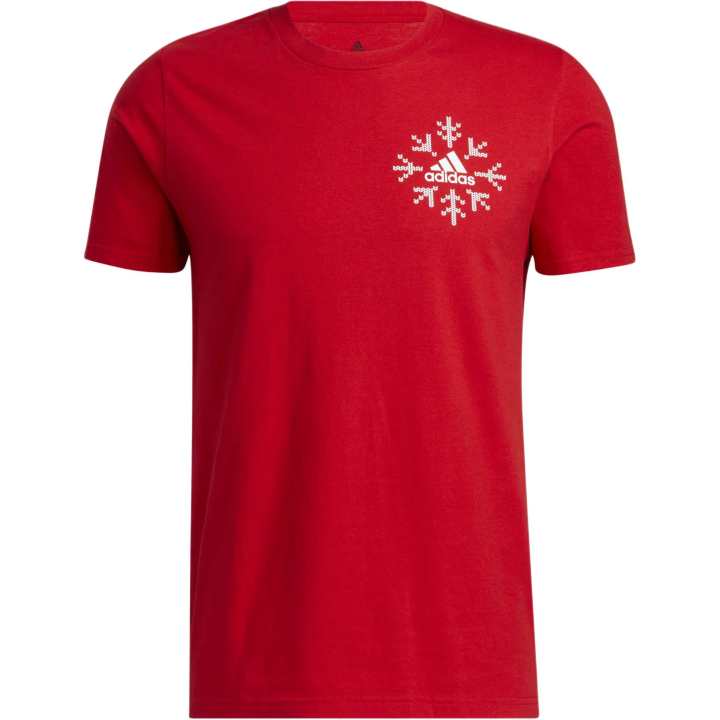 Adidas Adidas Snowflake Winter Holiday Graphic Tee