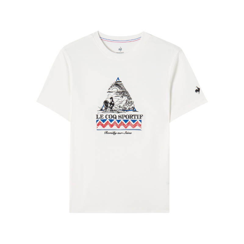 Le Coq Sportif T Shirts Men's Crew Neck Moderate Straight Fit