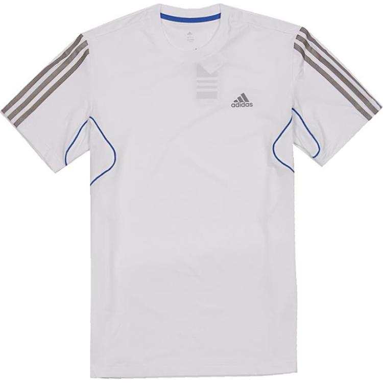 Adidas Adidas T Shirts Men's White Crew Neck Moderate