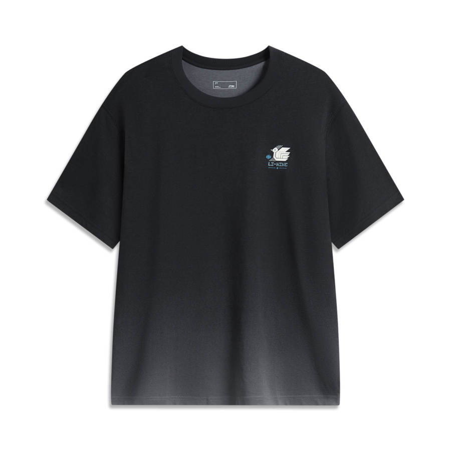 Li-Ning Li Ning Sports Fashion Collection T Shirt Unisex Black Gradient