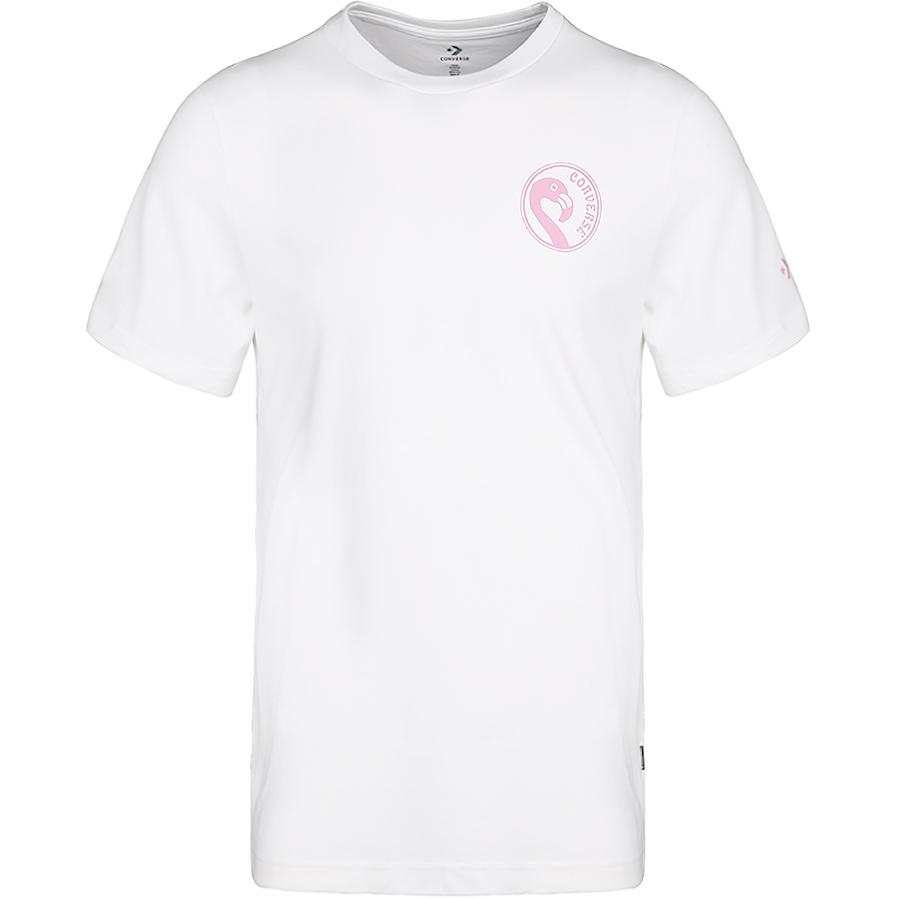 Converse Converse T Shirts Men's White Crew Neck Moderate