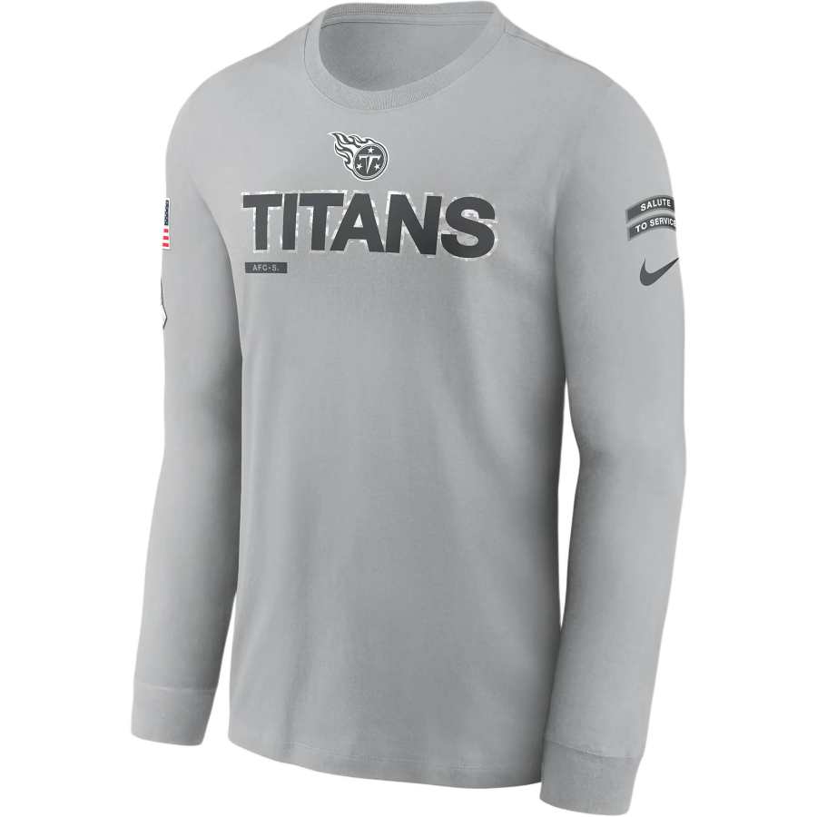 Nike Nike Tennessee Titans Salute To Service Mascot Edge Legend Men's Nike Nfl Long Sleeve T Shirt