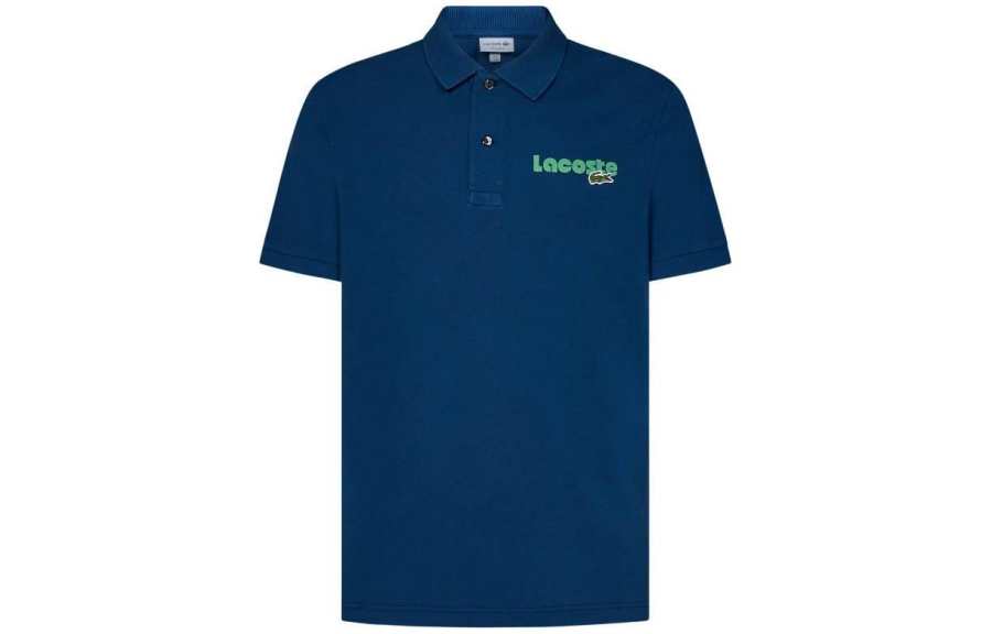 LACOSTE Logo print Piqué Polo Shirt