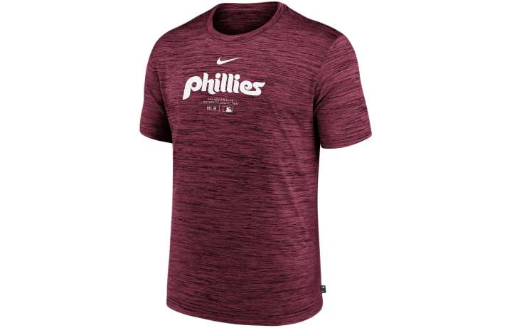 Nike Nike Philadelphia Phillies Authentic Collection Practice Velocity Men's Nike Dri FIT Mlb T Shirt