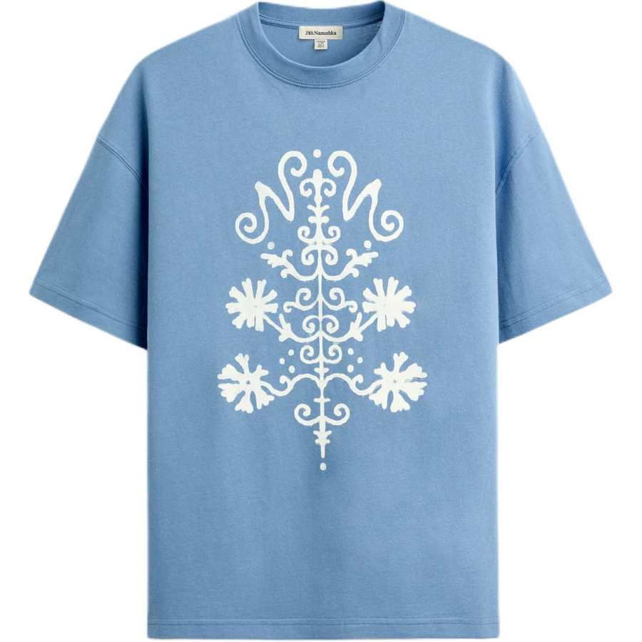 ZARA X NANUSHKA T Shirts Men's Blue Crew Neck Moderate