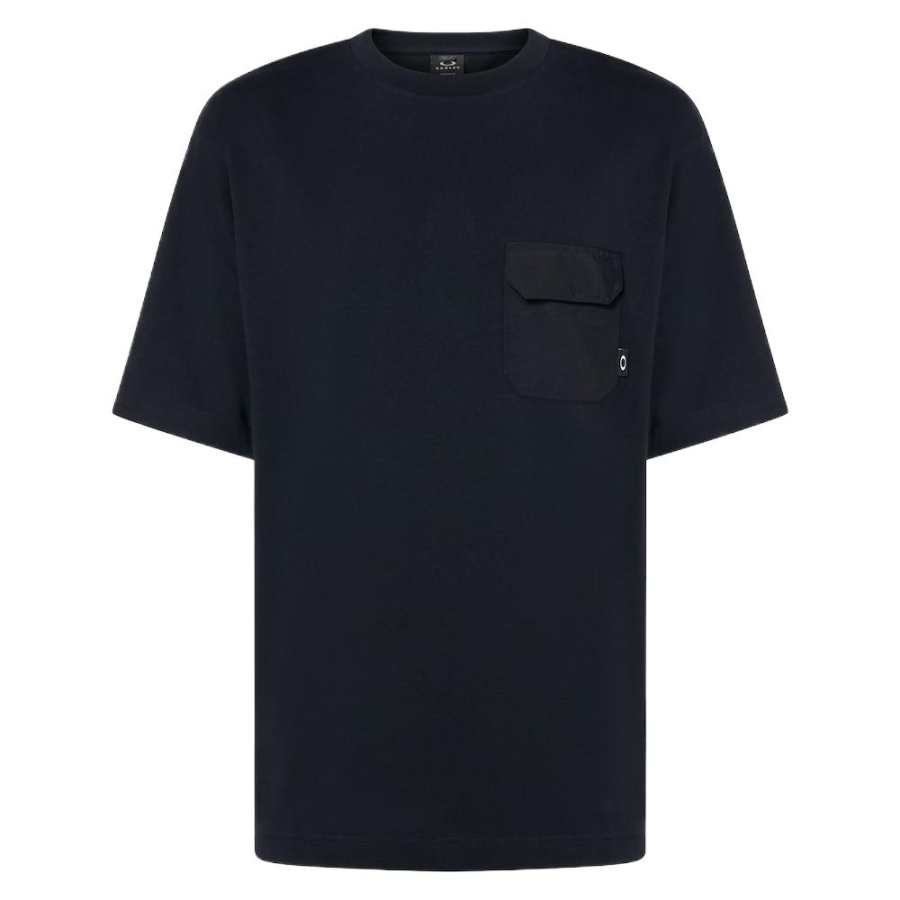 Oakley T Shirts Men's Black Crew Neck Moderate Straight Fit