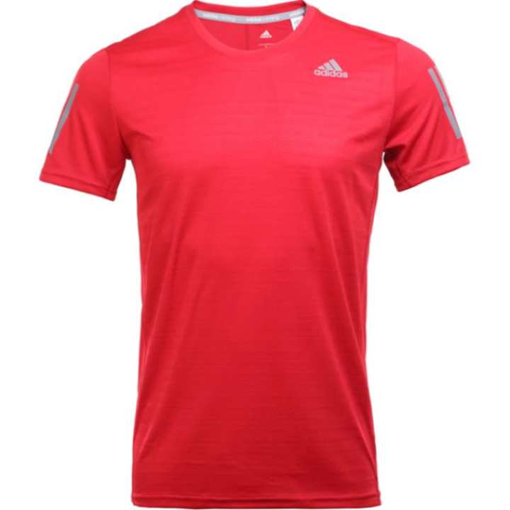 Adidas Adidas T Shirts Men's Red Crew Neck Moderate