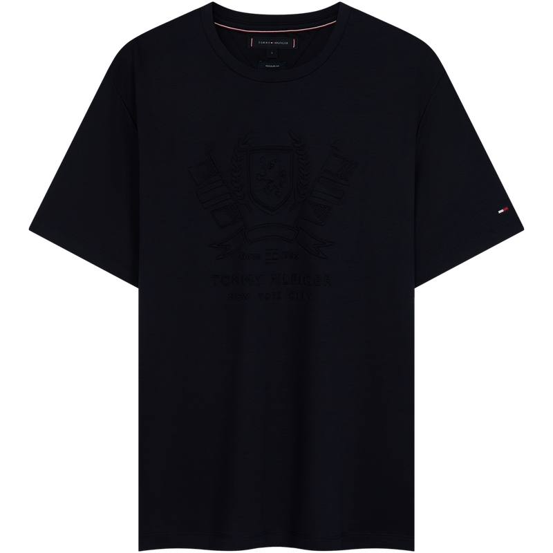 Tommy Hilfiger T Shirts Men's Crew Neck Moderate Straight Fit