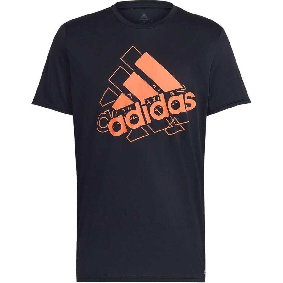 Adidas Adidas T Shirts Men's Black Crew Neck Moderate