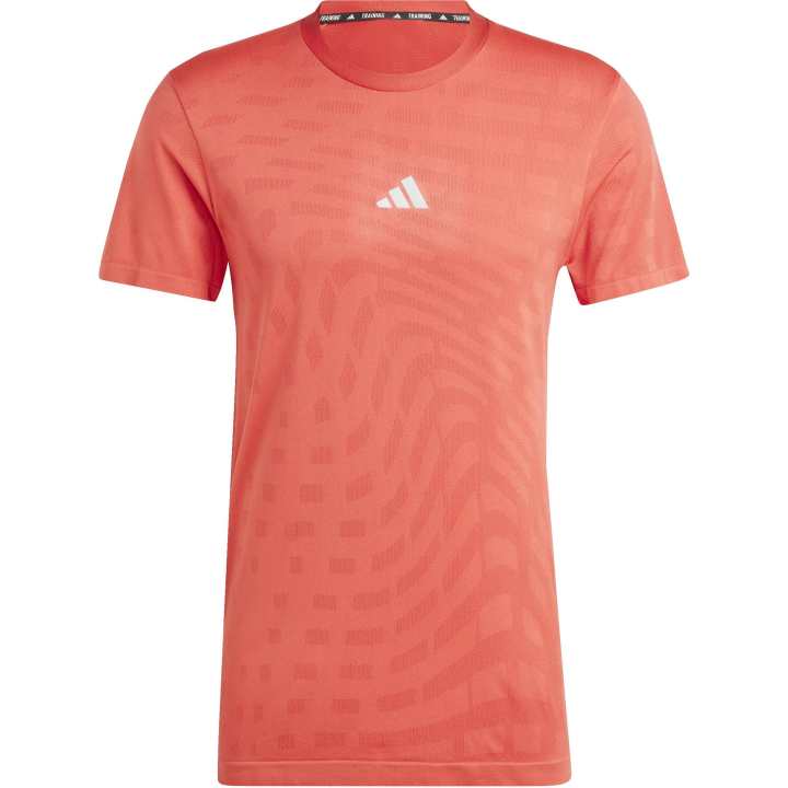 Adidas Adidas T Shirts Men's Orange Crew Neck Moderate
