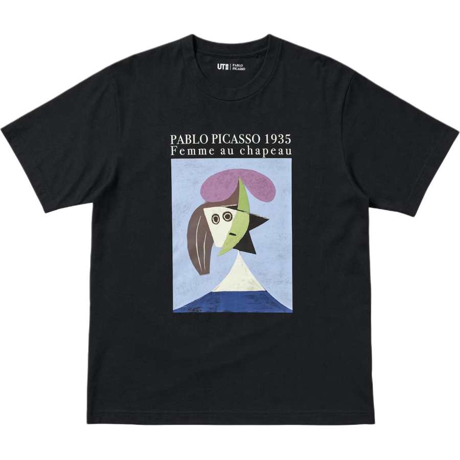 UNIQLO x BIJIASUO,LIANMINGKUAN Picasso, Collaboration SS25 T Shirt Unisex Black