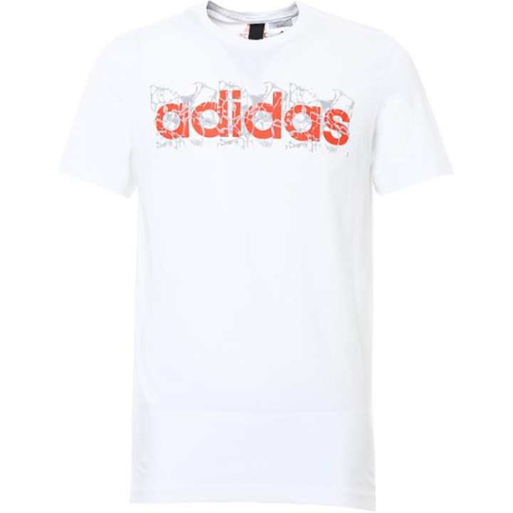 Adidas Adidas T Shirts Men's White Crew Neck Moderate