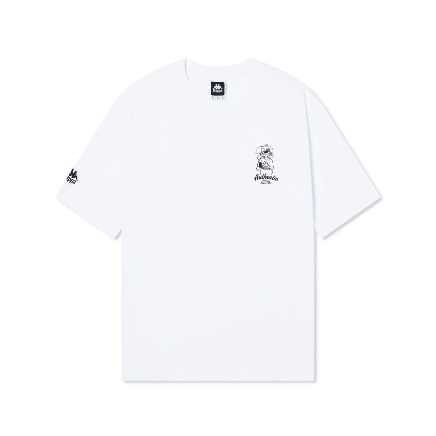 Kappa T Shirts Men's Bleached 001 Crew Neck Thin