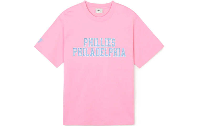 MLB MLB Drop Shoulder Sleeve T-Shirt Unisex Pink