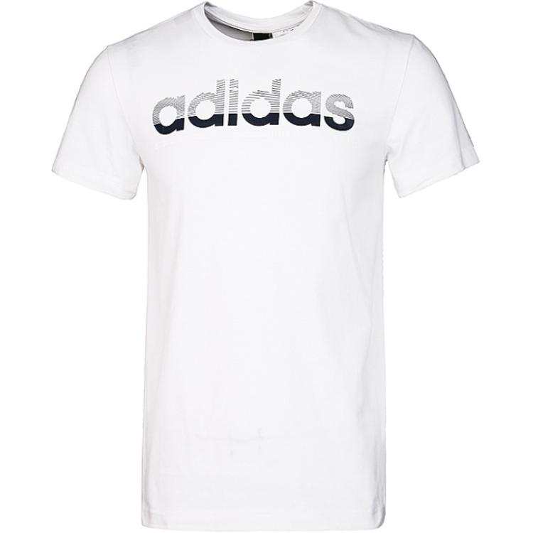 Adidas Adidas FADING LINEAR T Shirt Men's White