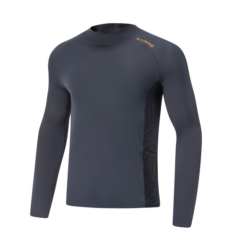 Li-Ning Li Ning Swim Collection T Shirt Men's Ink Water Gray/Black