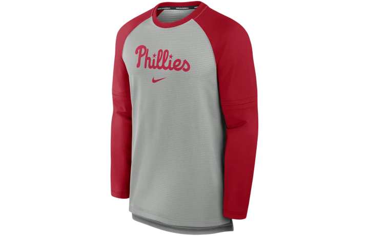 Nike Nike Philadelphia Phillies Authentic Collection Game Time Men's Nike Breathe Mlb Long-Sleeve T-Shirt