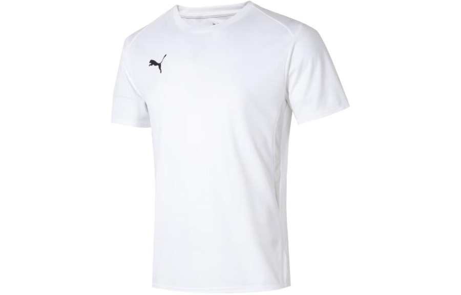 PUMA T Shirts Men's White Crew Neck Moderate