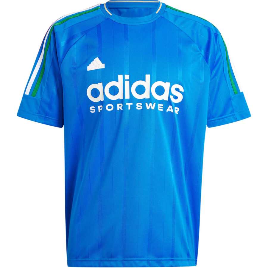 Adidas Adidas TIRO NATIONS PACK T Shirts Men's Blue Crew Neck Moderate Straight Fit
