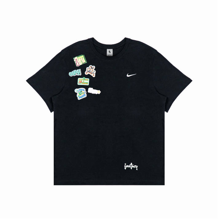 Nike Nike T Shirts Unisex Black Crew Neck Moderate Straight Fit