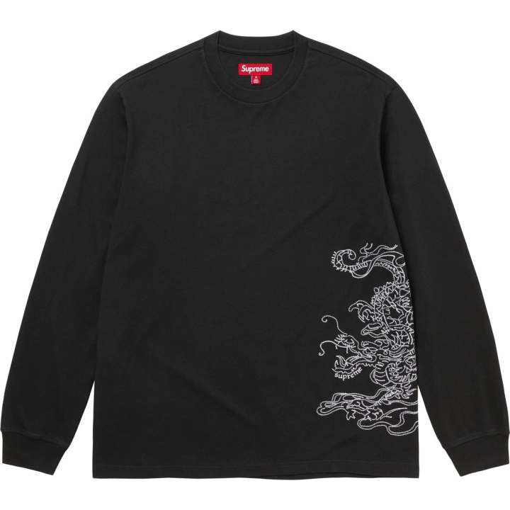 Supreme Supreme Dragon Embroidered L/S Top