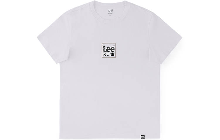 Lee T Shirts Men's White Crew Neck Moderate Straight Fit