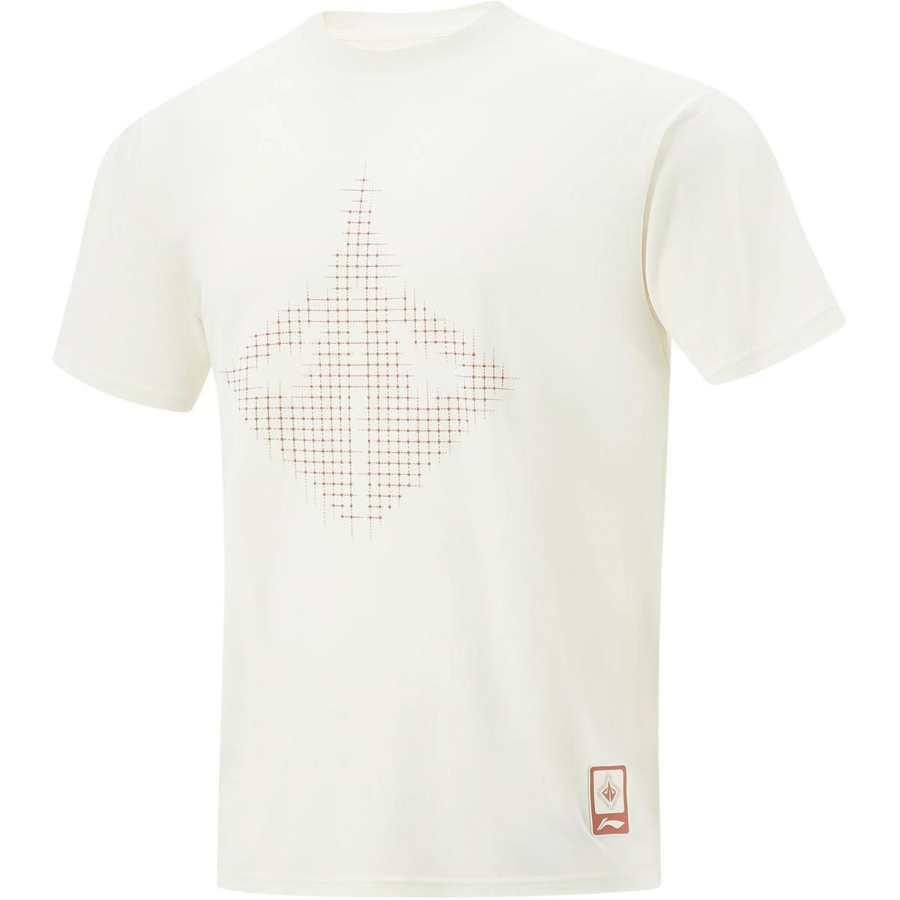 Li-Ning Li Ning Basketball Collection T Shirt Men's Ecru
